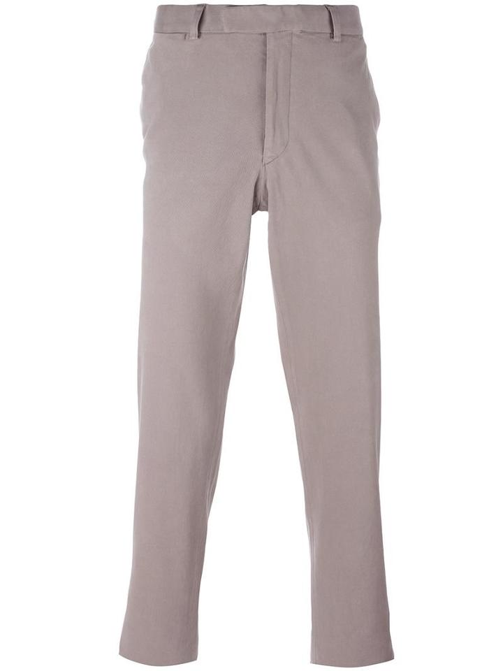 Fashion Clinic Slim Fit Chinos, Men's, Size: 54, Grey, Cotton/spandex/elastane