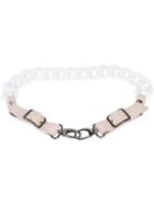 Barbara Bologna Chain And Buckle Belt - White