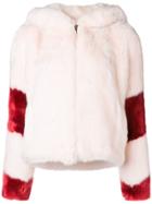 La Seine & Moi Lisa Faux Fur Jacket - Pink