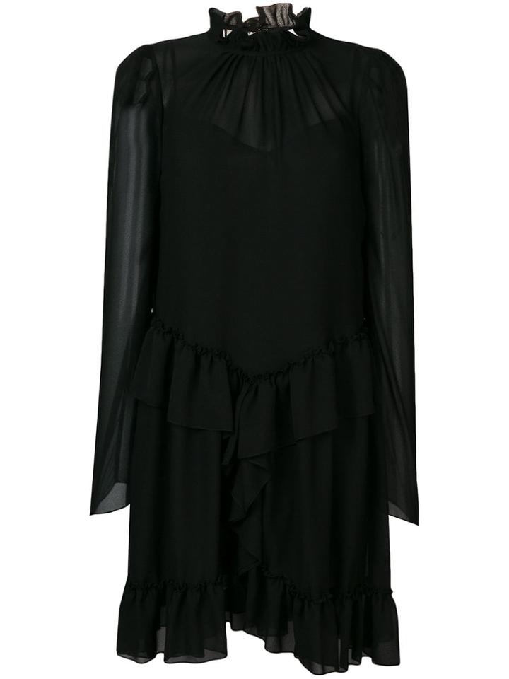 See By Chloé Layered Ruffle Dress - Black