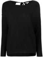 P.a.r.o.s.h. Back Tie Fine Knit Sweater