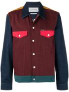 Calvin Klein Jeans Panelled Denim Jacket - Red
