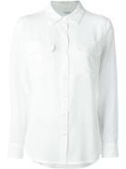 Equipment Chest Pocket Shirt, Women's, Size: Medium, White, Silk