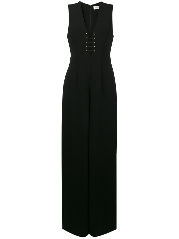 Zimmermann Baton Jumpsuit With Gold Bars - Black