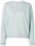 Max Mara Ribbed Crew Neck Jumper - Blue