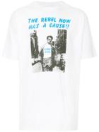 Fake Alpha Vintage James Dean Private Photo Print T-shirt - White