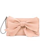 Red Valentino Red(v) Bow Front Clutch - Neutrals