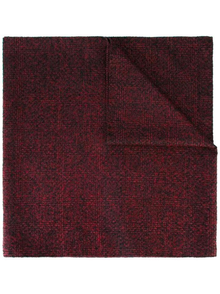 Drumohr Knitted Scarf, Men's, Red, Silk