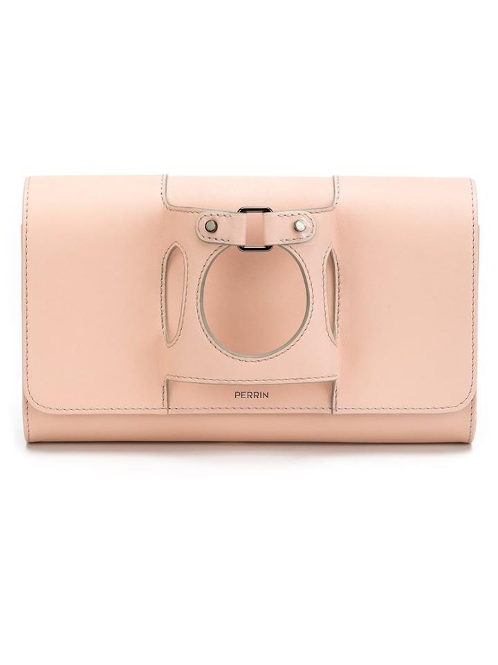 Perrin Paris Glove Fit Clutch, Women's, Pink/purple