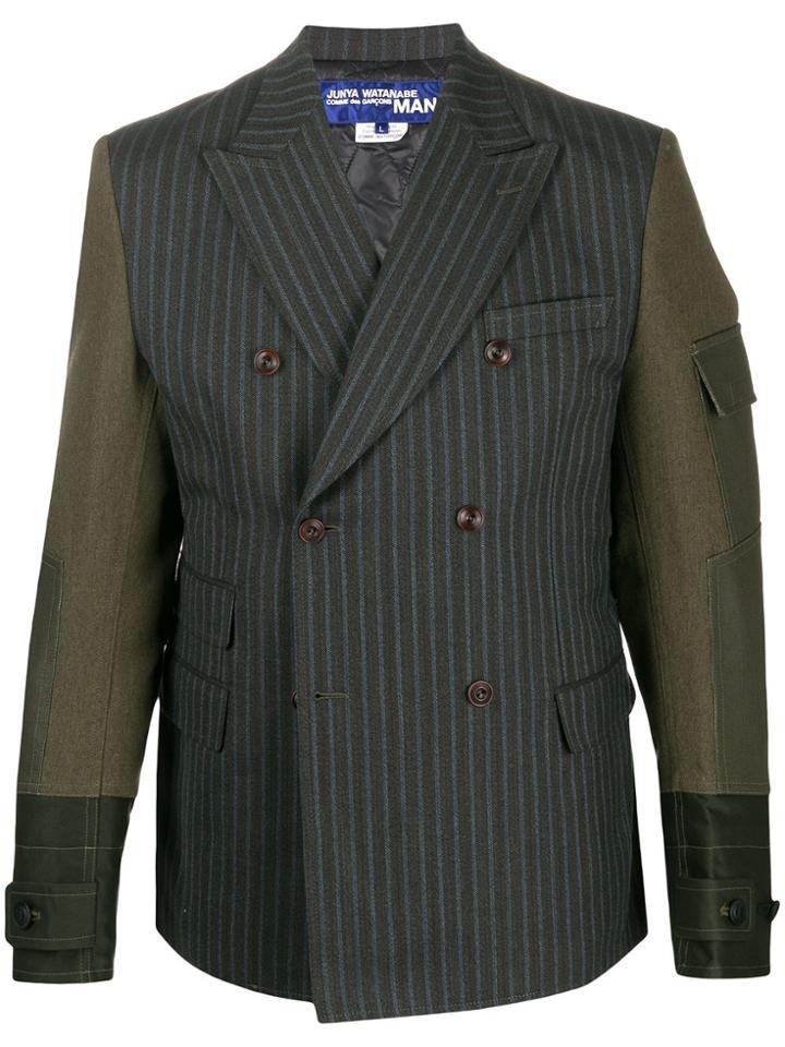Junya Watanabe Multi-print Double-breasted Jacket - Green