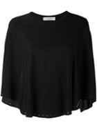 Valentino - Studded Knit Top - Women - Viscose - Xs, Black, Viscose
