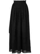 Victor Alfaro Maxi Skirt, Women's, Size: 6, Black, Elastodiene/viscose