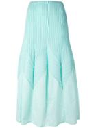 Issey Miyake Vintage Long A-line Pleated Skirt - Green