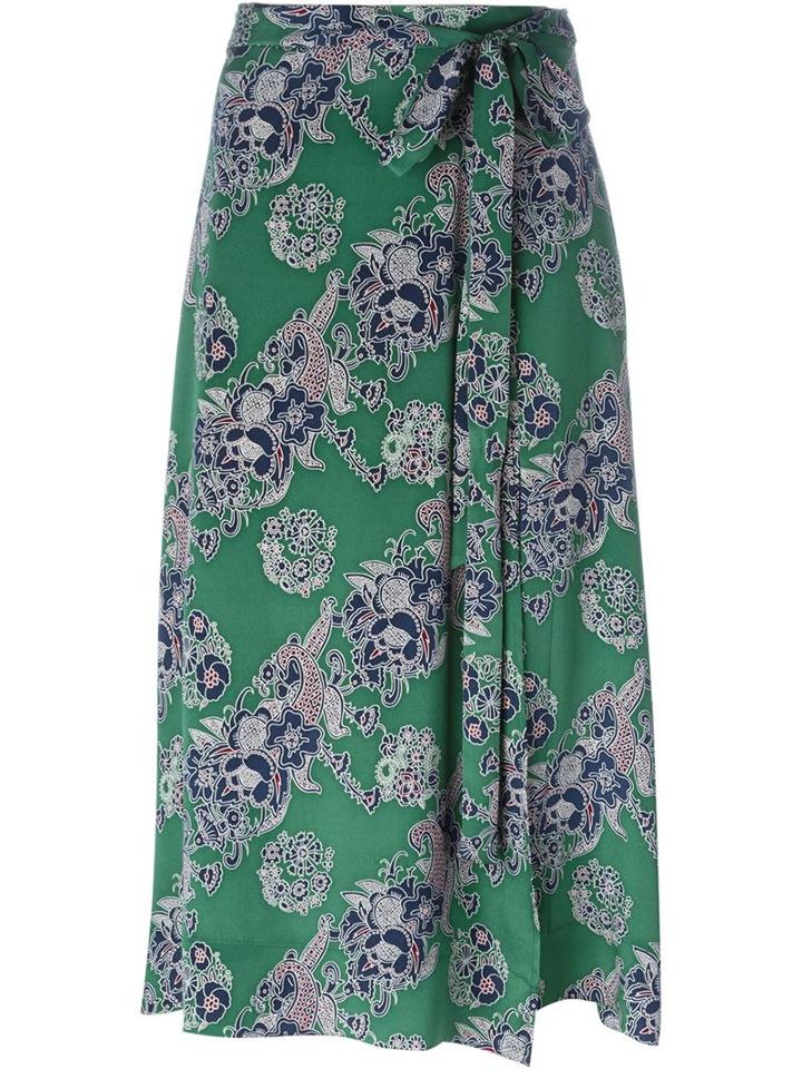 Sea Floral Print Skirt