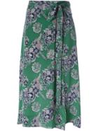 Sea Floral Print Skirt