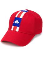 Kappa Logo Stripe Baseball Cap - Red
