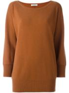 Max Mara Cashmere Bat-wing Sleeve Jumper, Women's, Size: Medium, Brown, Cashmere