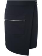 Nomia - Asymmetric Skirt - Women - Polyester/spandex/elastane - 6, Blue, Polyester/spandex/elastane