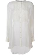 Ermanno Scervino Lace Overlay Long Shirt