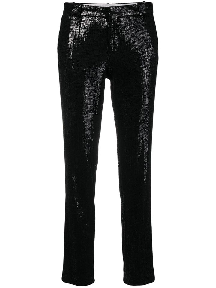Each X Other Sparkling Cropped Trousers - Black