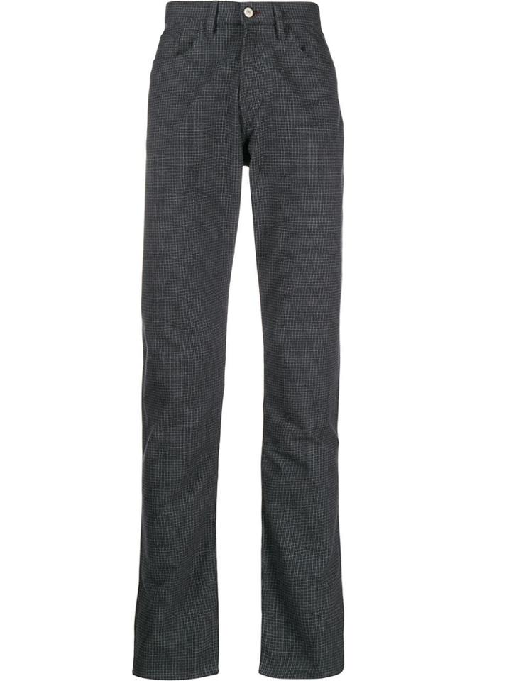 Ps Paul Smith Houndstooth Check Trousers - Grey