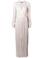 Antonino Valenti Pleated Long Dress - Nude & Neutrals