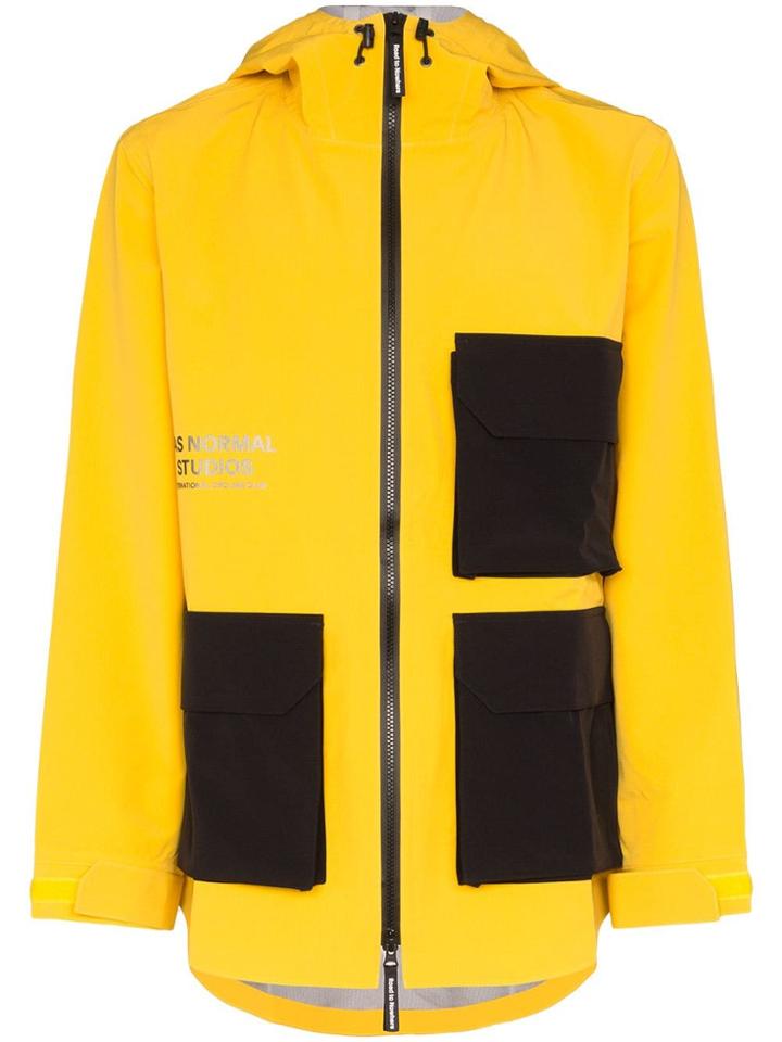 Pas Normal Studios Off-race Shield Jacket - Yellow