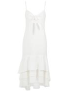 Olympiah Layered Midi Dress - White