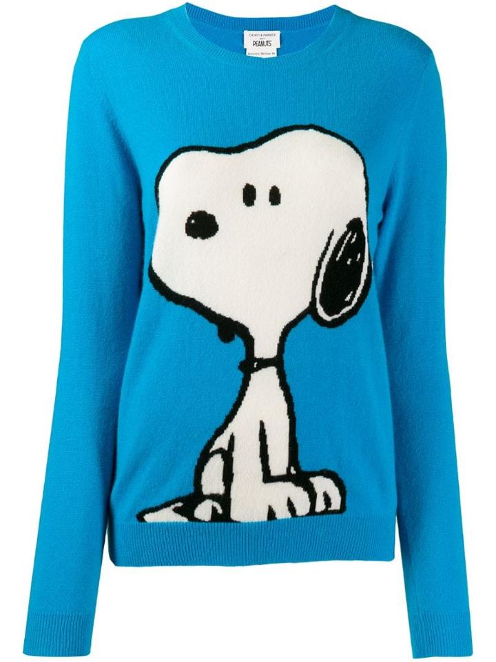 Chinti & Parker Snoopy Print Jumper - Blue