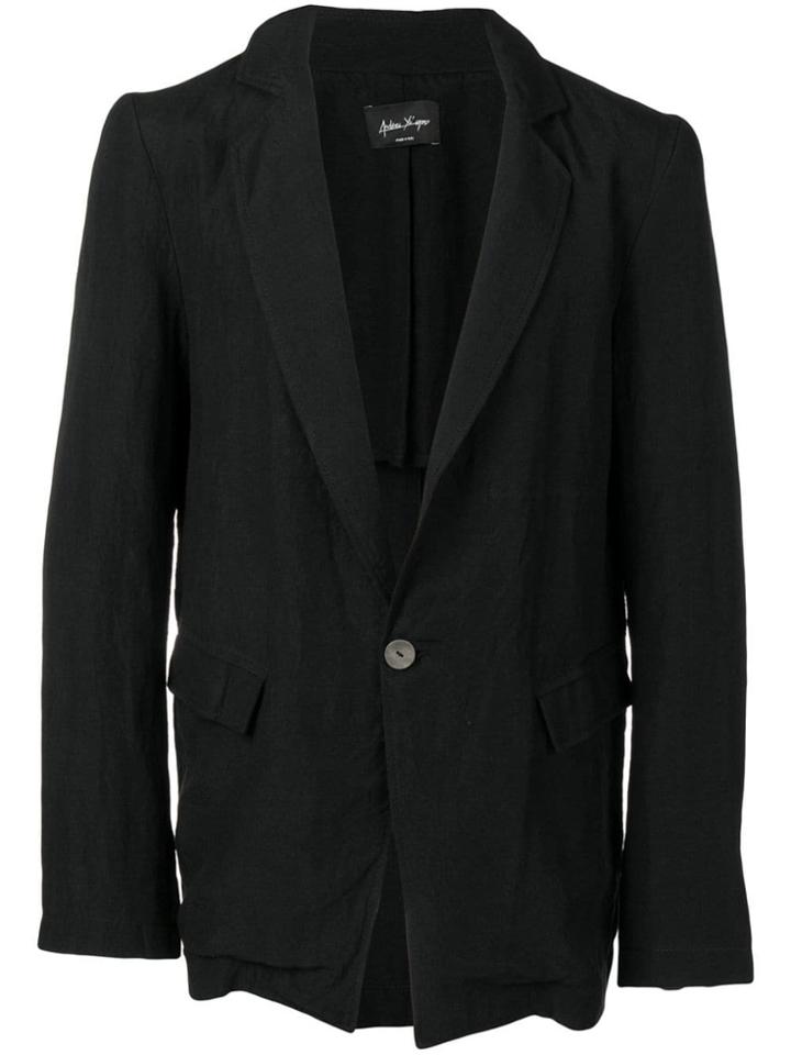 Andrea Ya'aqov Crinkle Style Blazer - Black