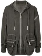 A-cold-wall* Constructed Front Zip Hoodie - Grey