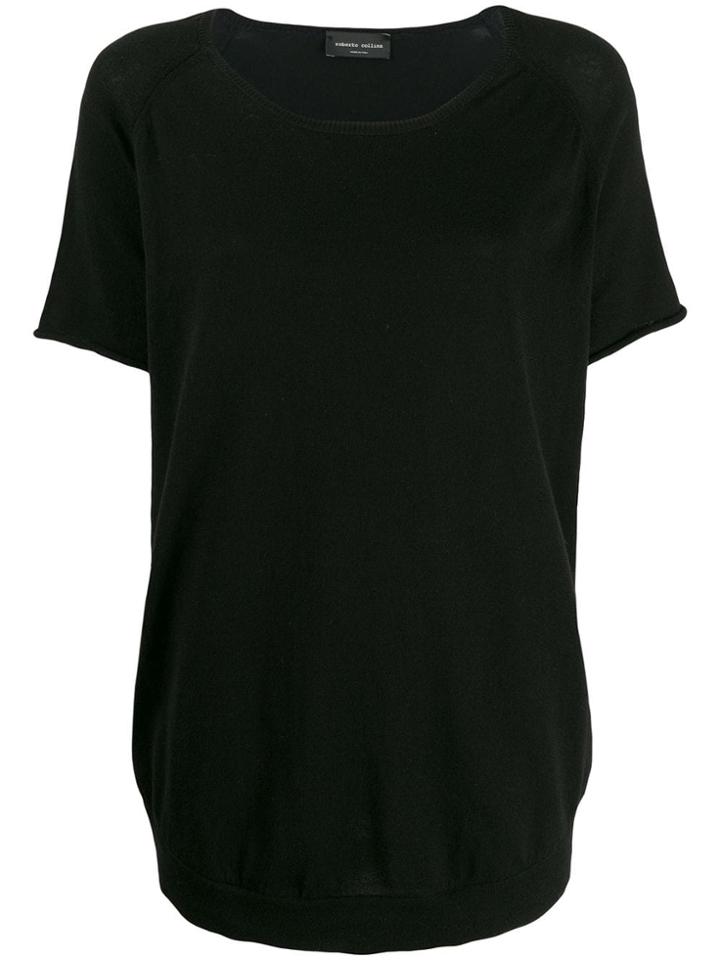 Roberto Collina Knitted T-shirt - Black