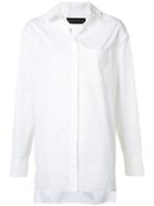 Alexandre Vauthier Oversized Button Shirt - White