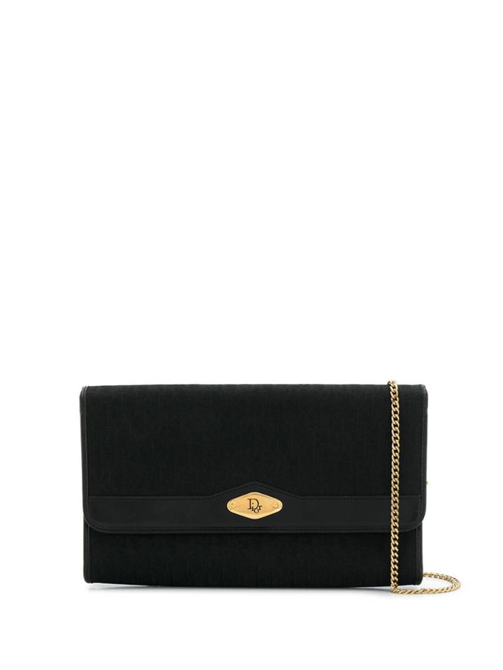 Christian Dior Pre-owned 1980s Trotter Pattern Chain Shoulder Bag -