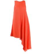 Unravel Project Ribbed Dress - Orange