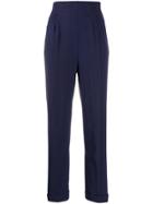 Romeo Gigli Pre-owned 1990's Micro Pleated Tailored Trousers - Purple