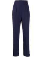 Romeo Gigli Pre-owned 1990's Micro Pleated Tailored Trousers - Purple
