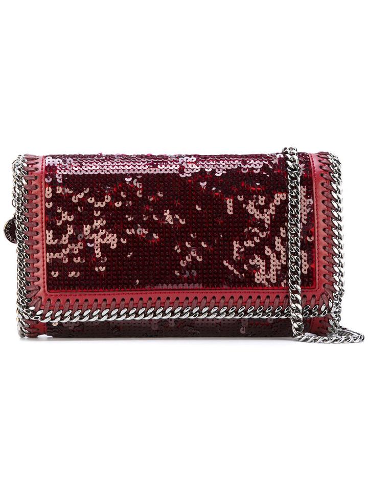 Stella Mccartney - Falabella Crossbody Bag - Women - Polyester/artificial Leather/metal - One Size, Red, Polyester/artificial Leather/metal