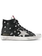 Golden Goose Deluxe Brand Lace-up Francy Sneakers - Black