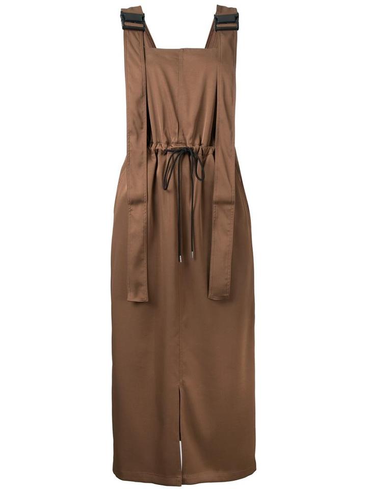 G.v.g.v. Twill Utility Pinafore Dress, Women's, Size: 36, Brown, Polyester/triacetate