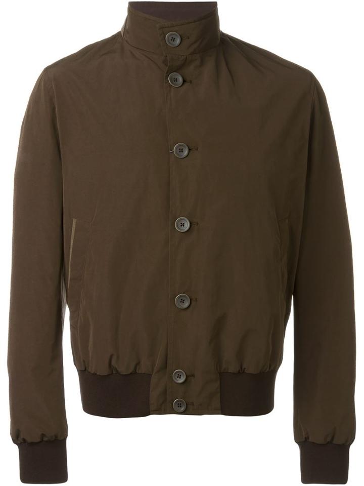 Herno Buttoned Bomber Jacket