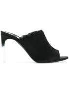 Tom Ford Clear Heel Mules - Black