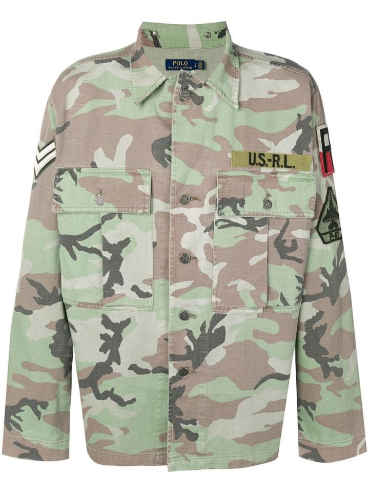 Polo Ralph Lauren Camouflage Print Shirt - Green