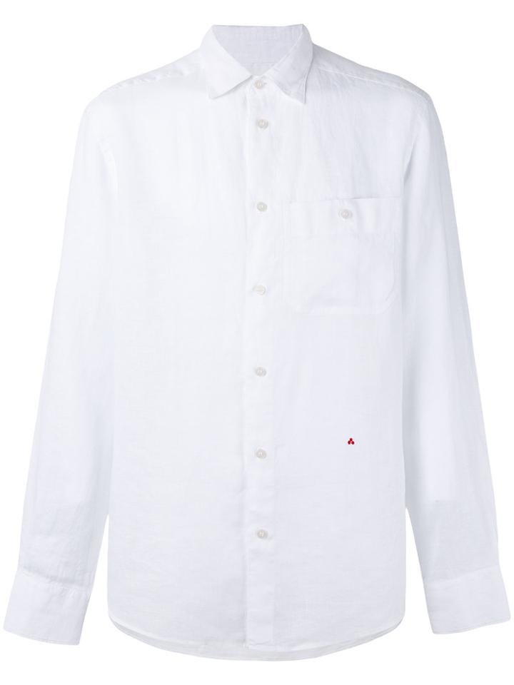 Peuterey - Classic Shirt - Men - Linen/flax - L, White, Linen/flax