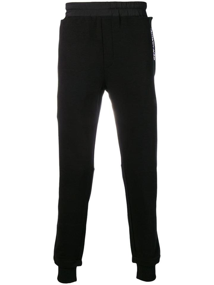 Les Benjamins Embroidered Logo Track Pants - Black