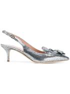 Alberta Ferretti Sling-back Pointed Pumps - Metallic