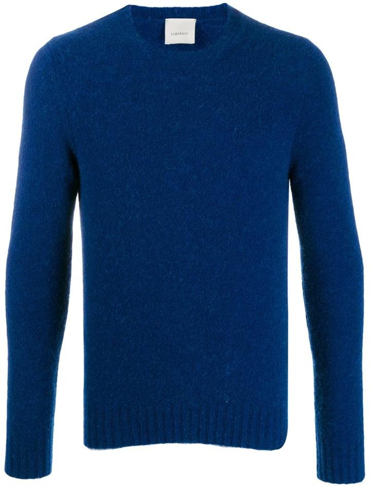 Leqarant Ribbed Hem And Cuffs Jumper - Blue