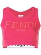 Fendi Fitted Sport Bra - Pink