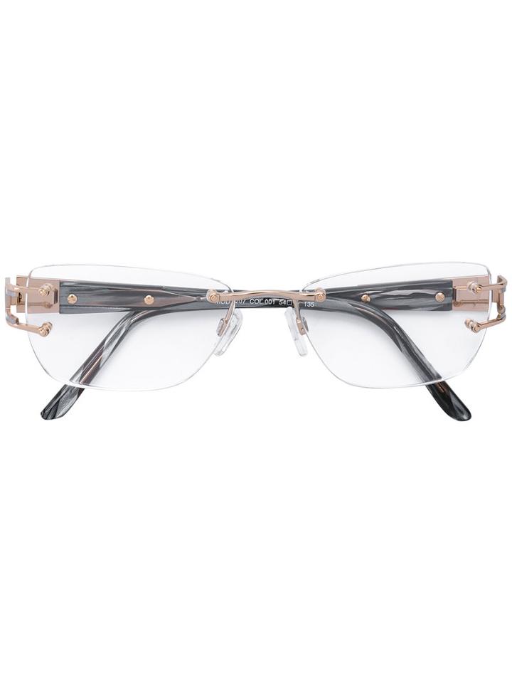 Cazal - 'westbound' Glasses - Women - Acetate/titanium - 54, Grey, Acetate/titanium