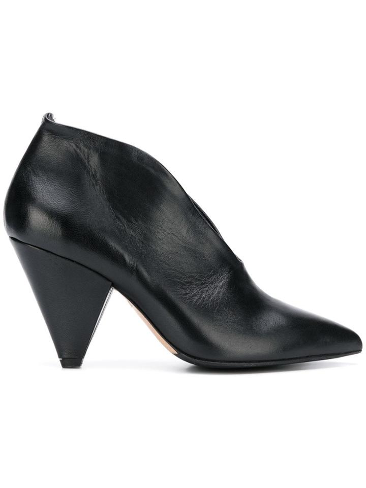 The Seller Tapered Heel Pumps - Black